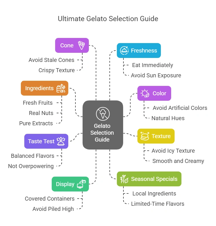 Visual Presentation to have the best gelato in Rome