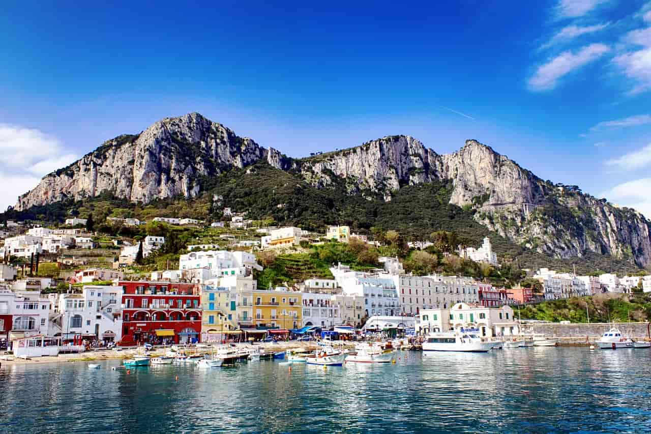 Stunning view of Capri's port