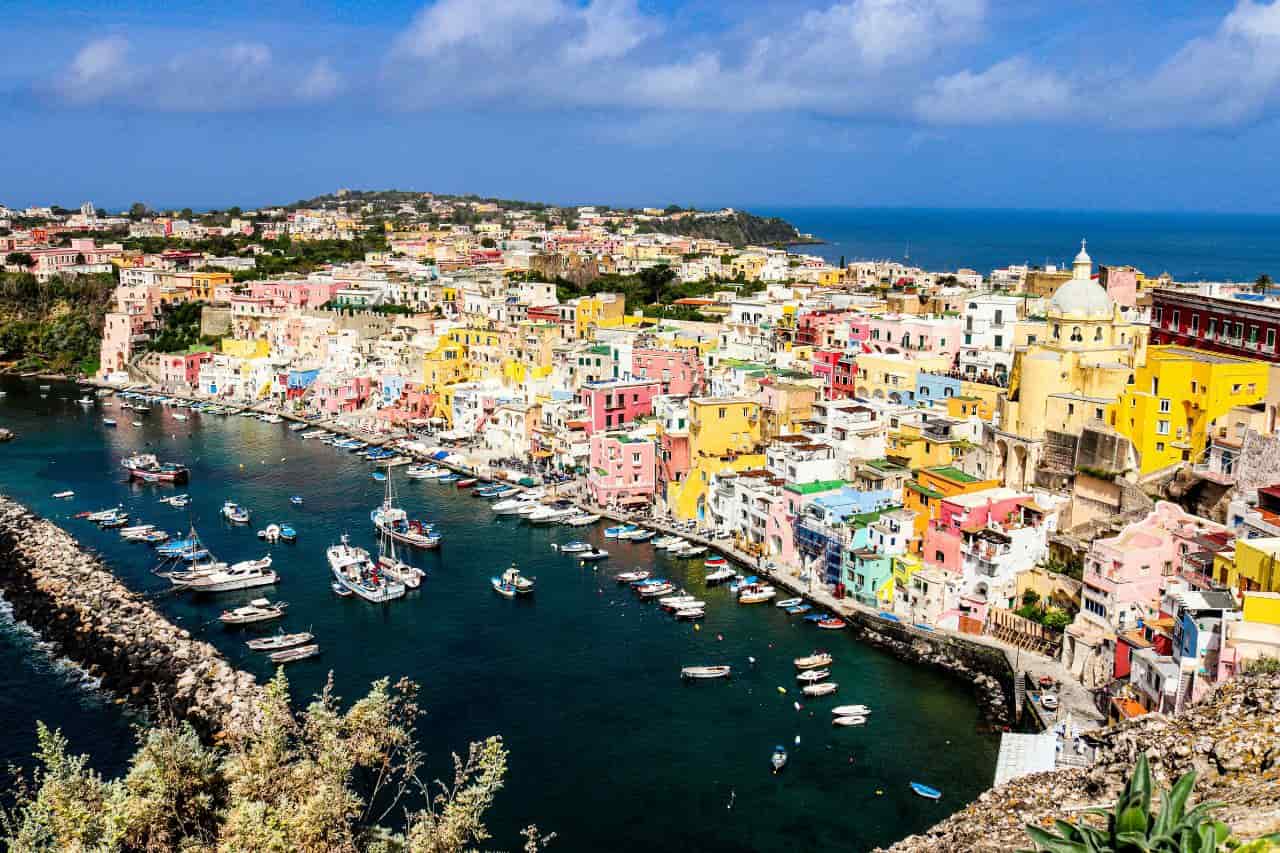 Gorgeous view of Procida Island