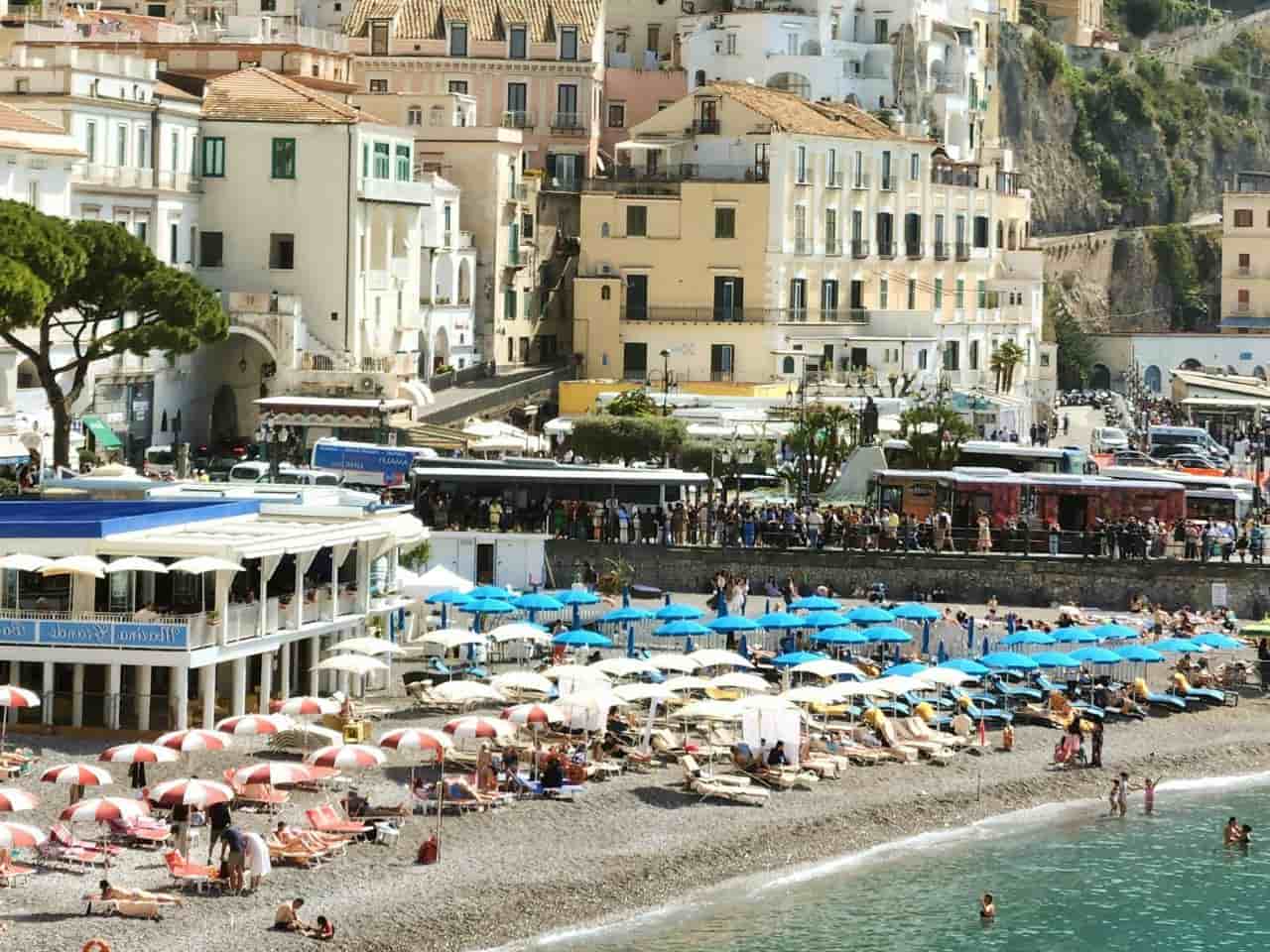 Stunning Dragone beach, Atrani on The Amalfi Coastline