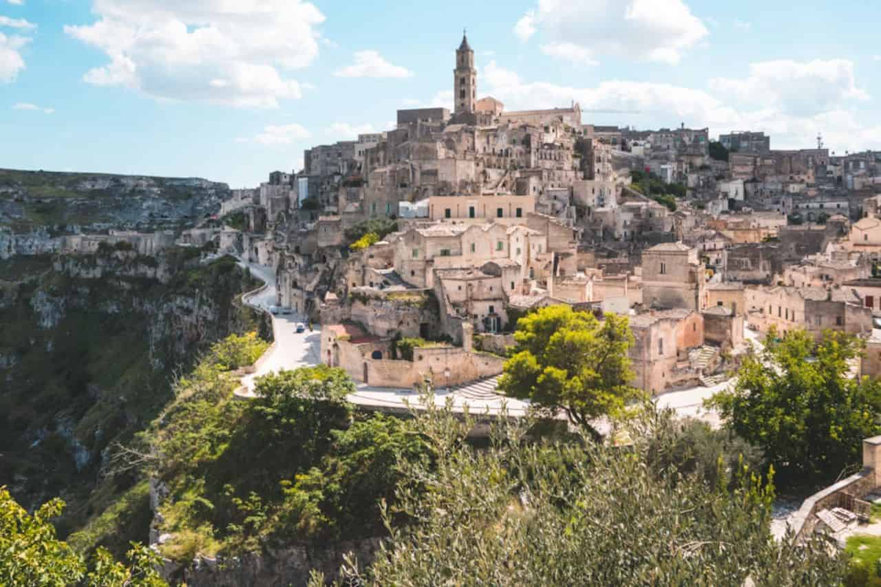 Stunning View of Matera aka The Stone City, Italy
