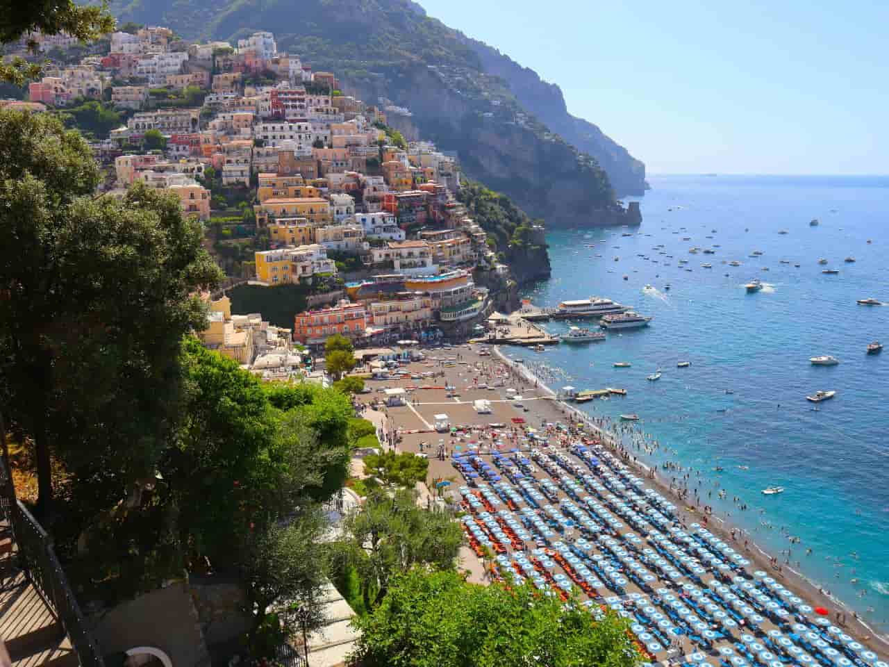 Marina di Positano one of the famous Amalfi Coast Beaches