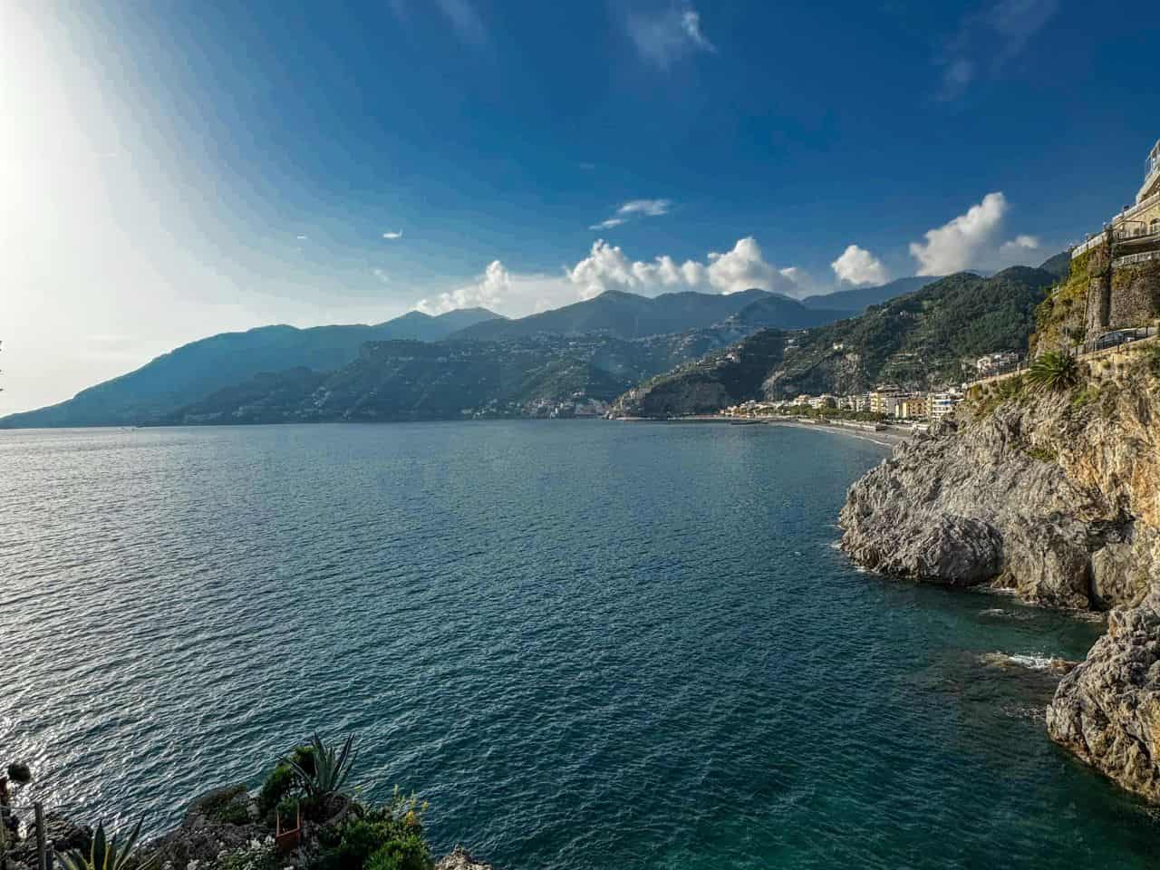 Torre Normanna at Spiaggia di Maiori at the stunning Amalfi Coast