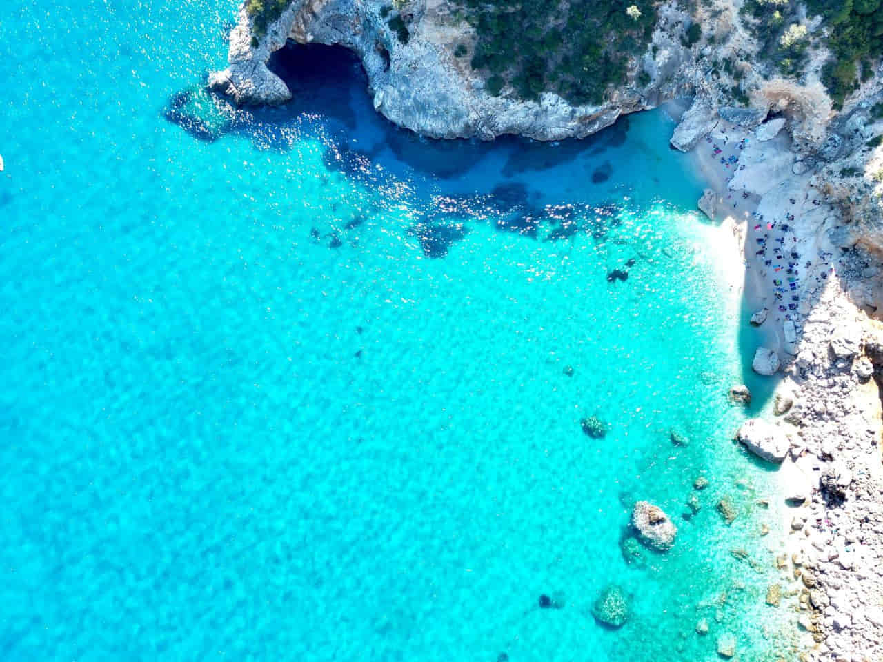 View of Cala Goloritze; one of the best beaches in Sardinia