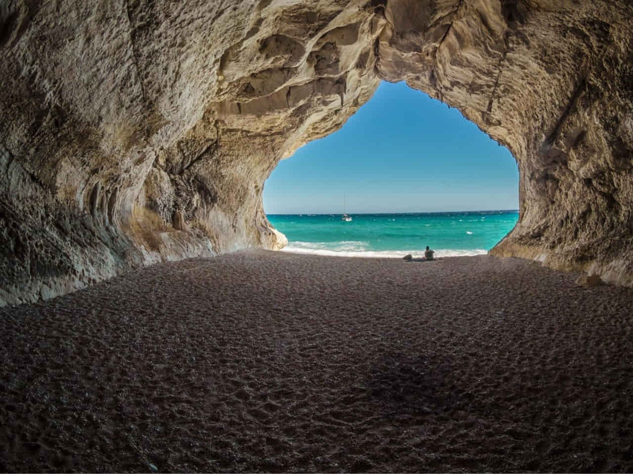 Epic view of Cala Luna Beach Sardinia Italy