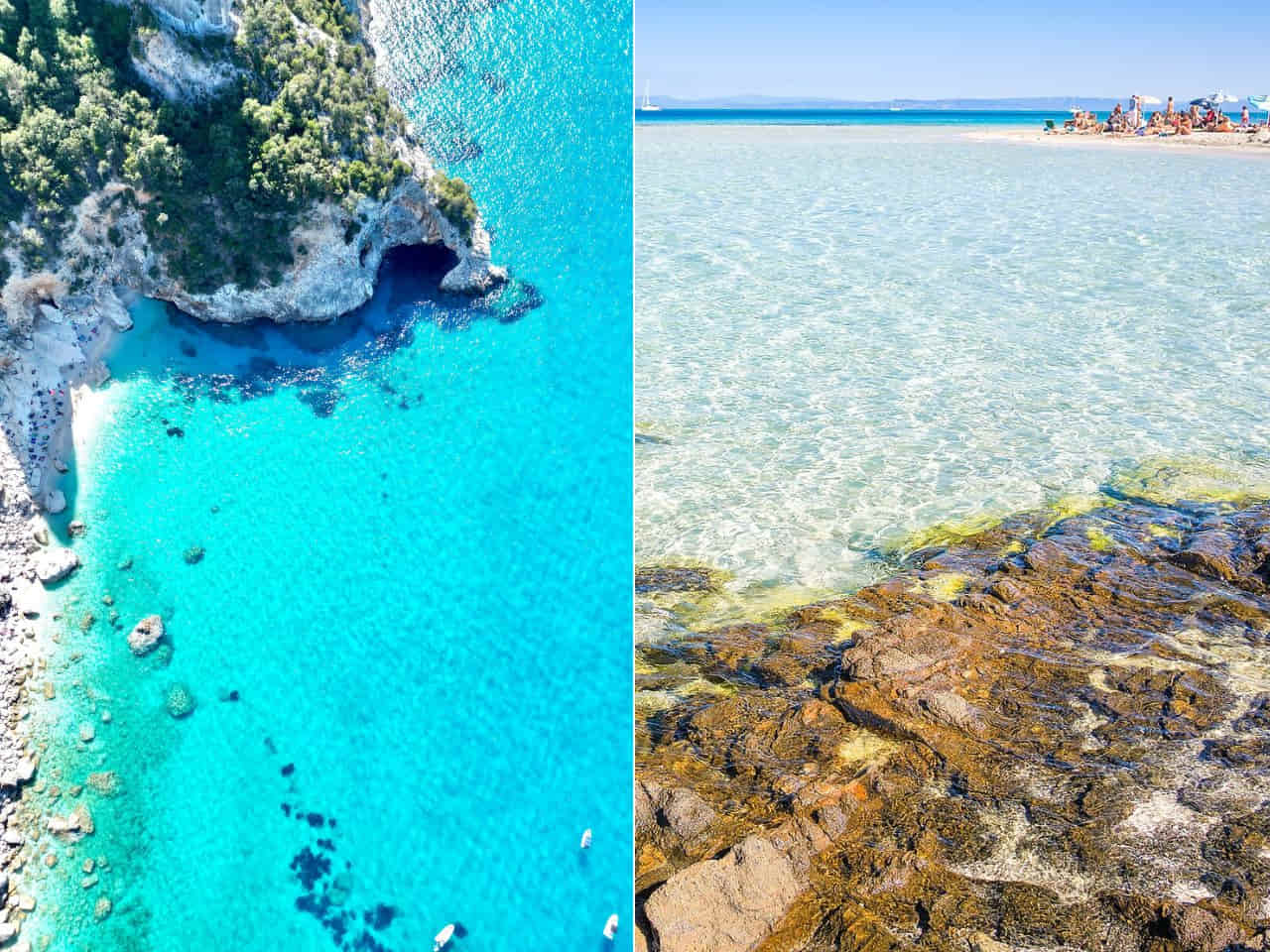 Collage of The Best Beaches in Sardinia