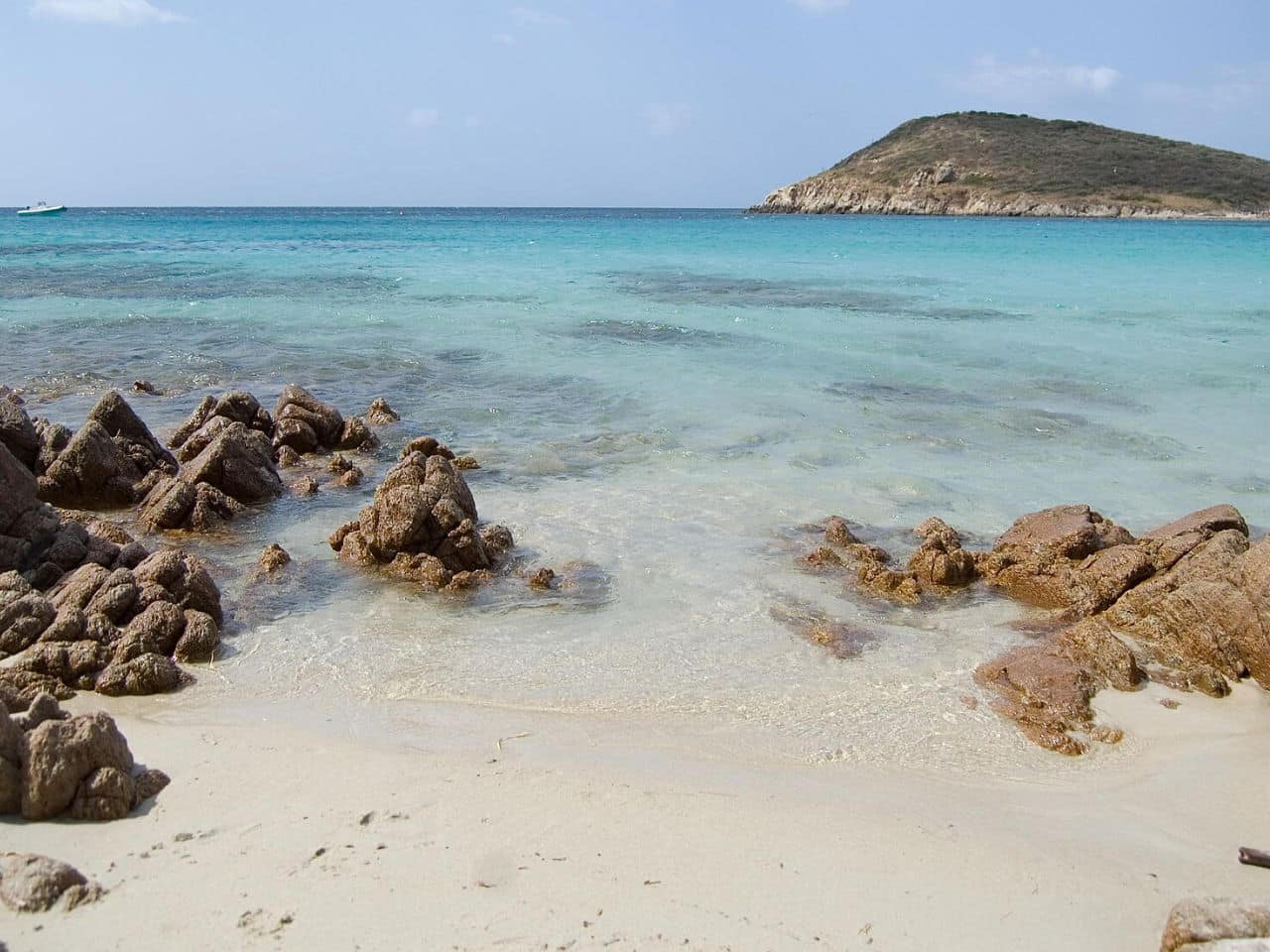 Crystal Clear Water of Tuerredda Beach one of the best Sardinian Beaches Italy 