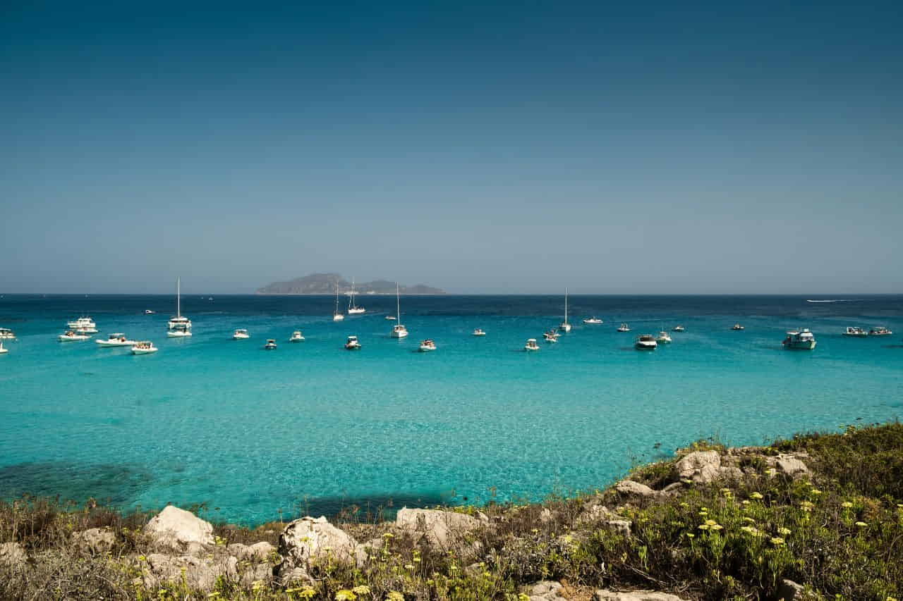 Mesmerizing vies of Scogliera di Cala Rossa aka Cala Rossa beach Sicily 
