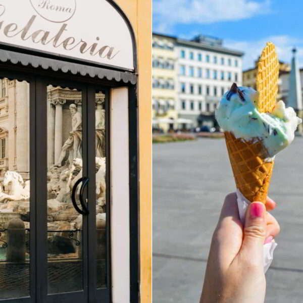 Collage of Best Gelato in Rome