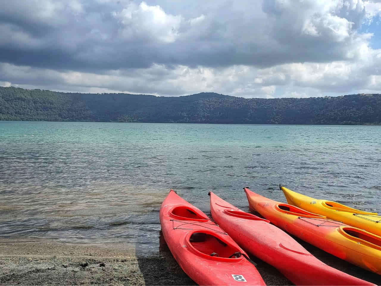 Stunning View of Lake Albano Italy