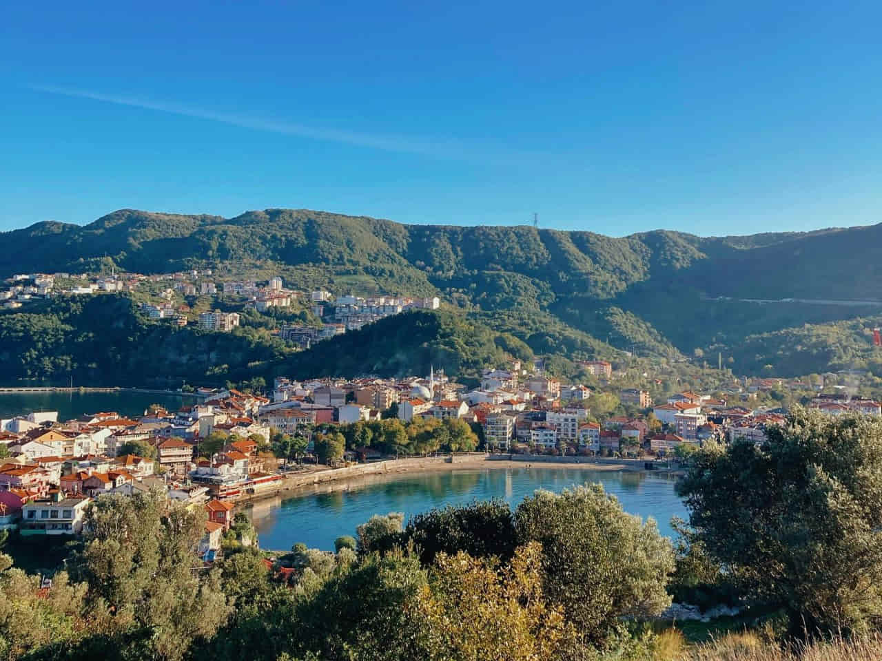 Stunning view of Lake Bracciano Italy