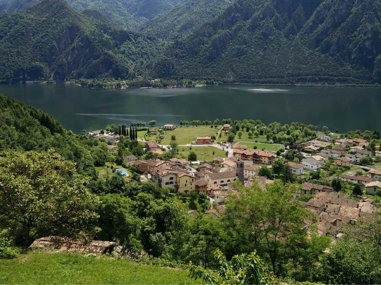 Beautiful view of Lake Idro Italy