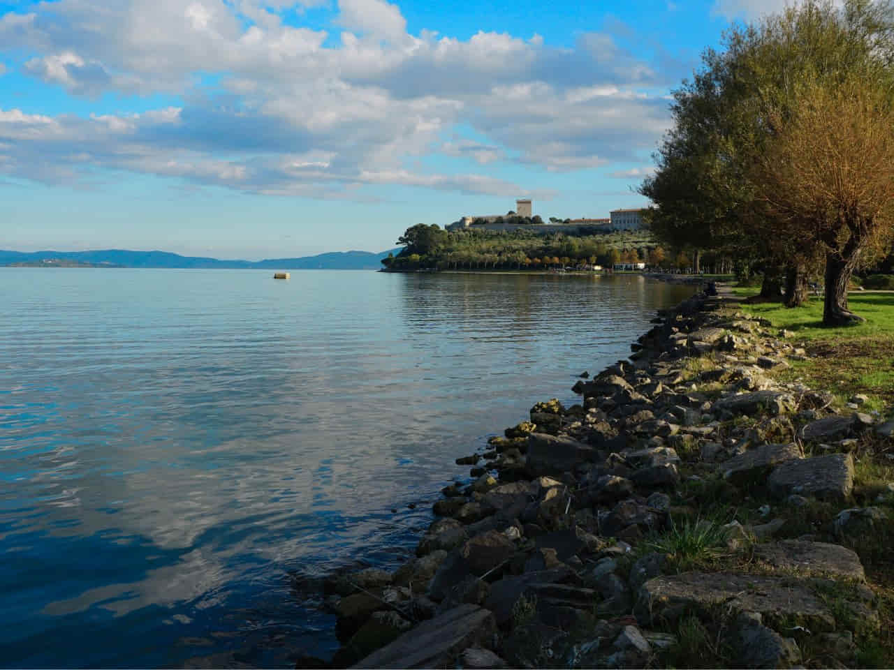 Charming View of Lake Trasimeno Italy