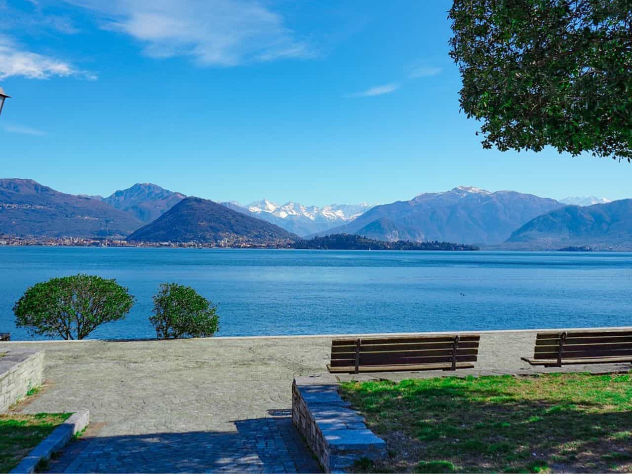 Stunning view of Lake Varese Italy