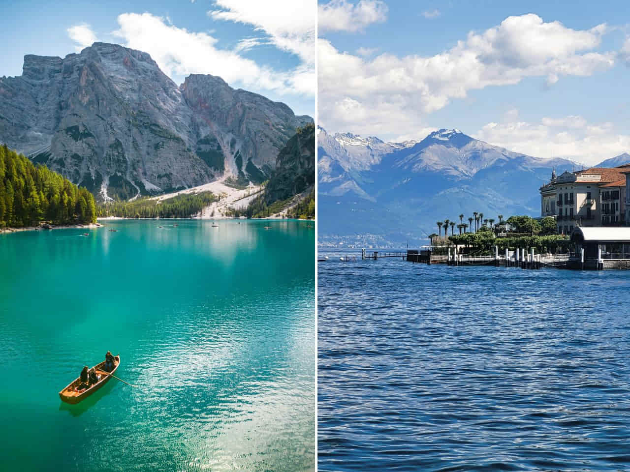 Collage of Best Italian Lakes