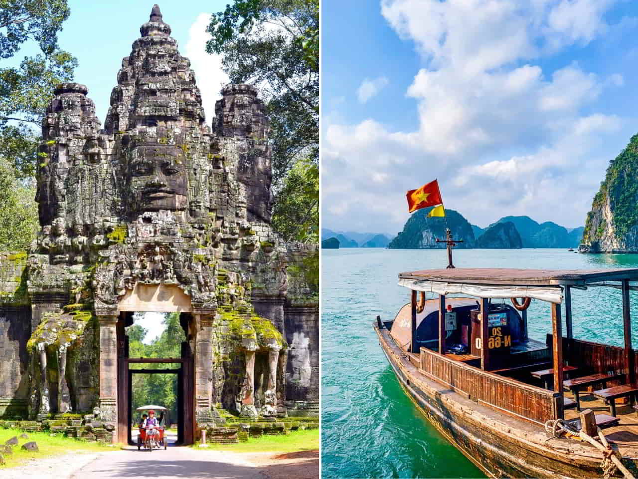 Collage of Cheapest Countries to visit in the world