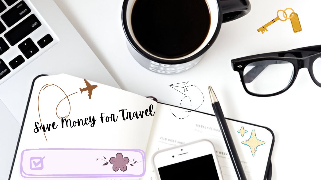 Collage of Practical Ways To Save Money For Travel