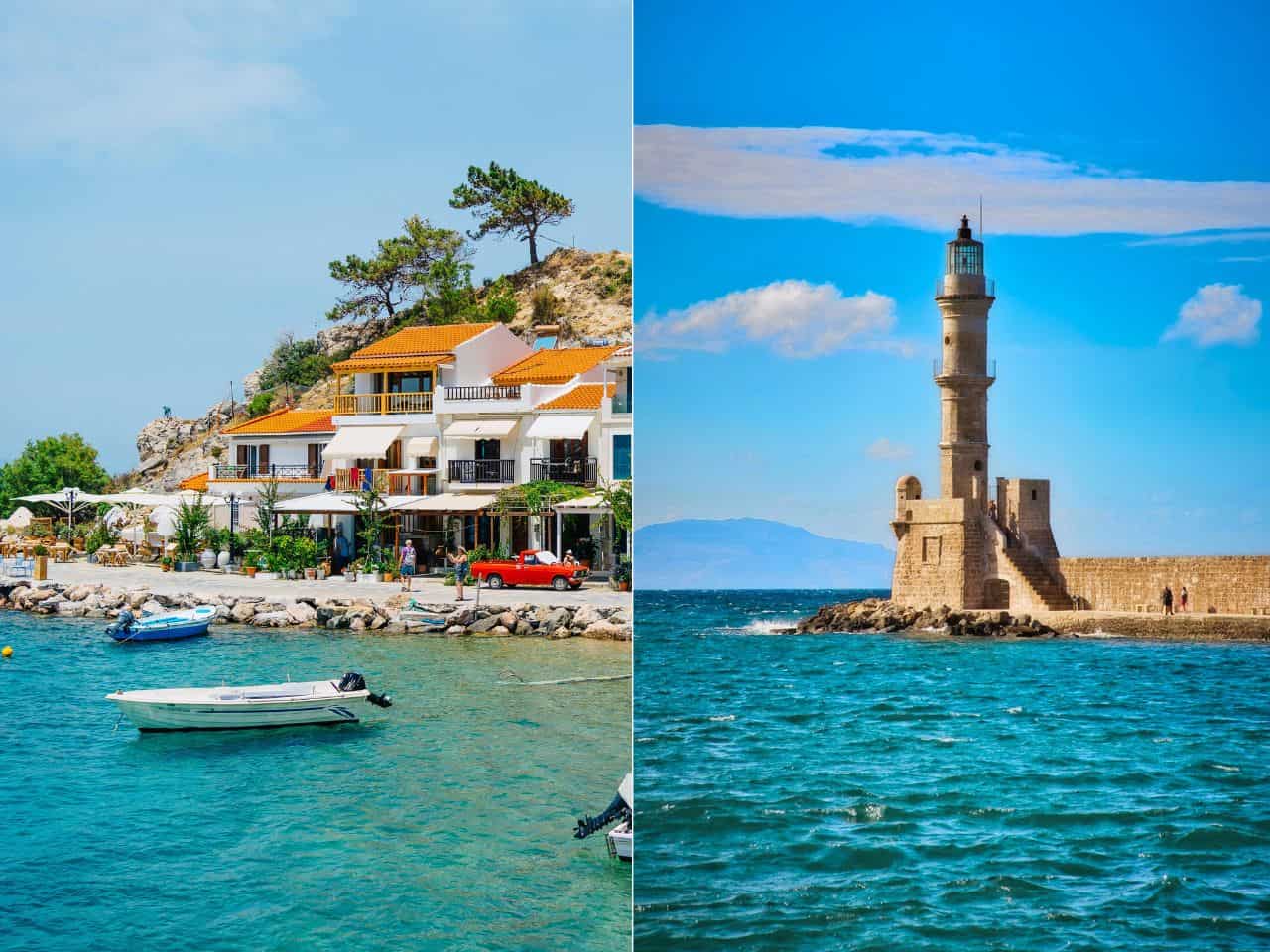 Collage of The Best Things to do in Crete Greece