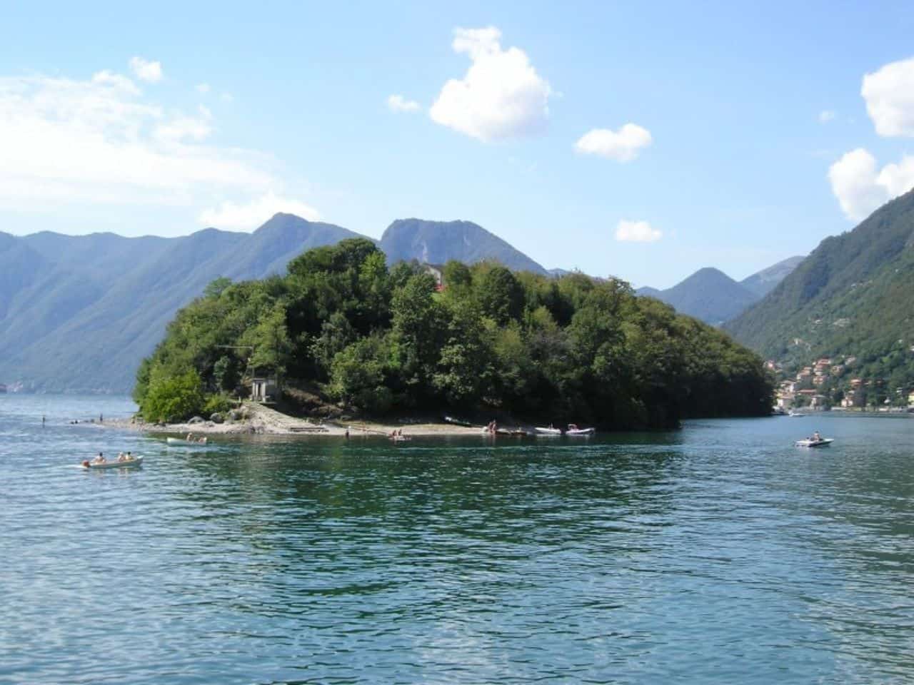 View of Isola Comacina Visiting it is indeed one of the Best Things to do in Lake Como