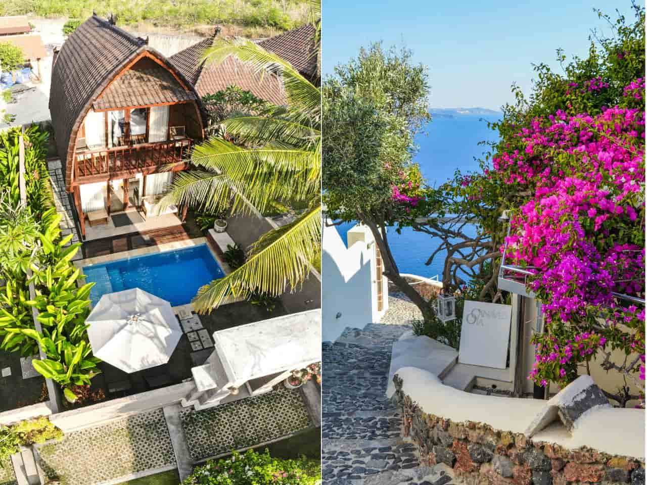 Collage of the Most Romantic Places in the World