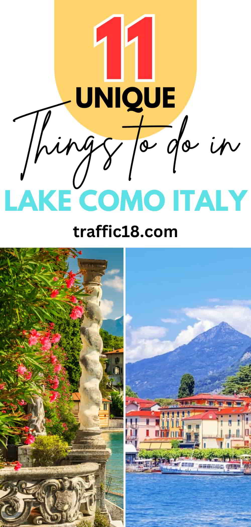 Collage of the best things to do in Lake Como