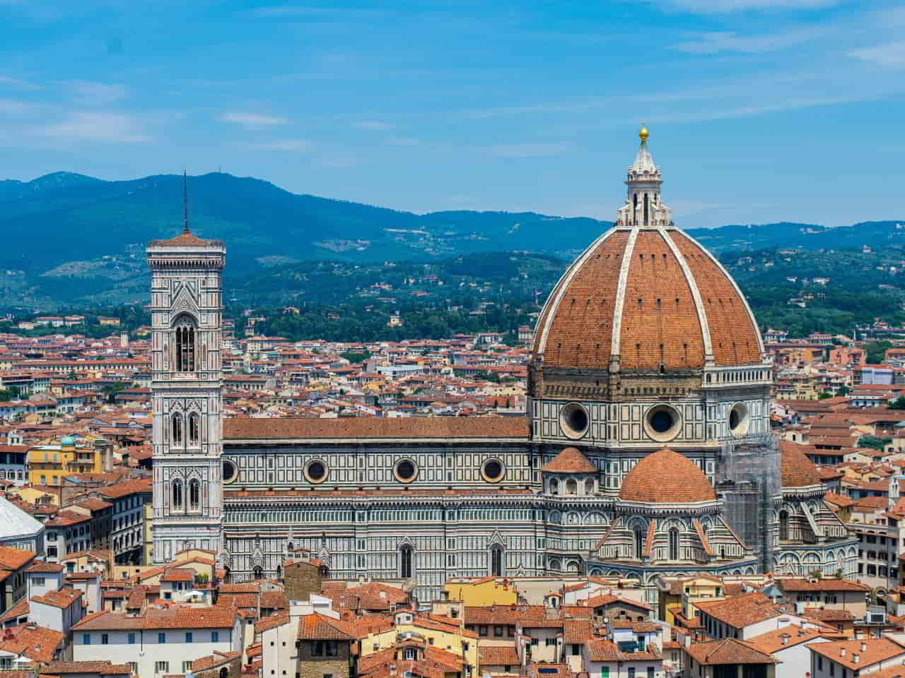 Stunning view of The Florence Cathedral Italy