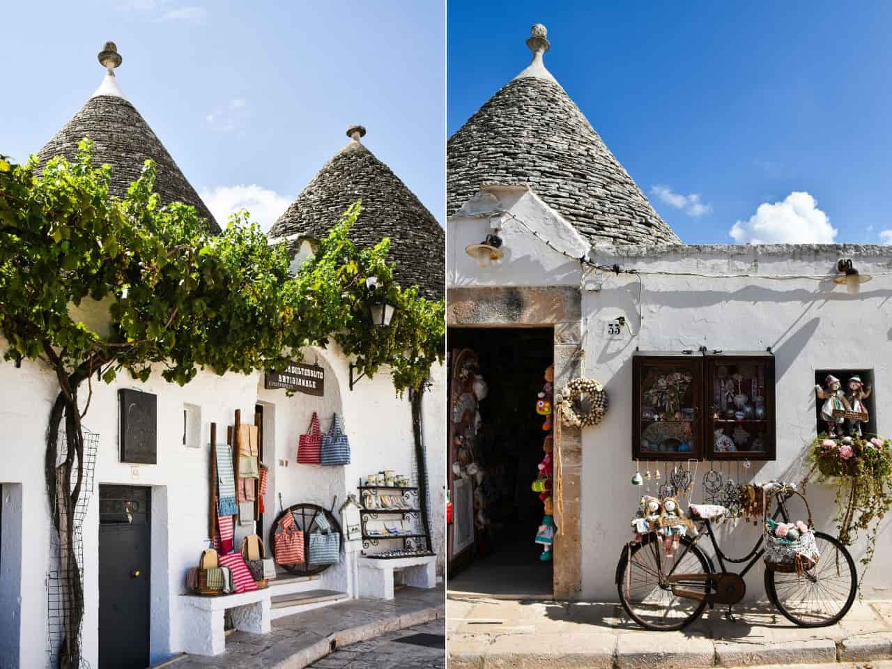 Shop for Souvenirs and Local Crafts in Alberobello Puglia Italy