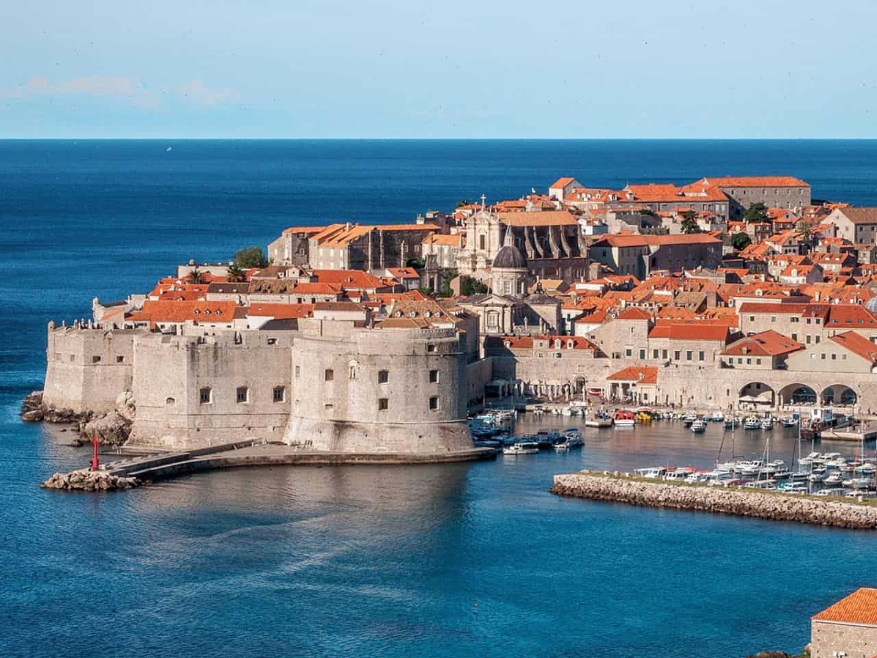 Beautiful view of Dubrovnik Croatia considered as Europe's most romantic city ever