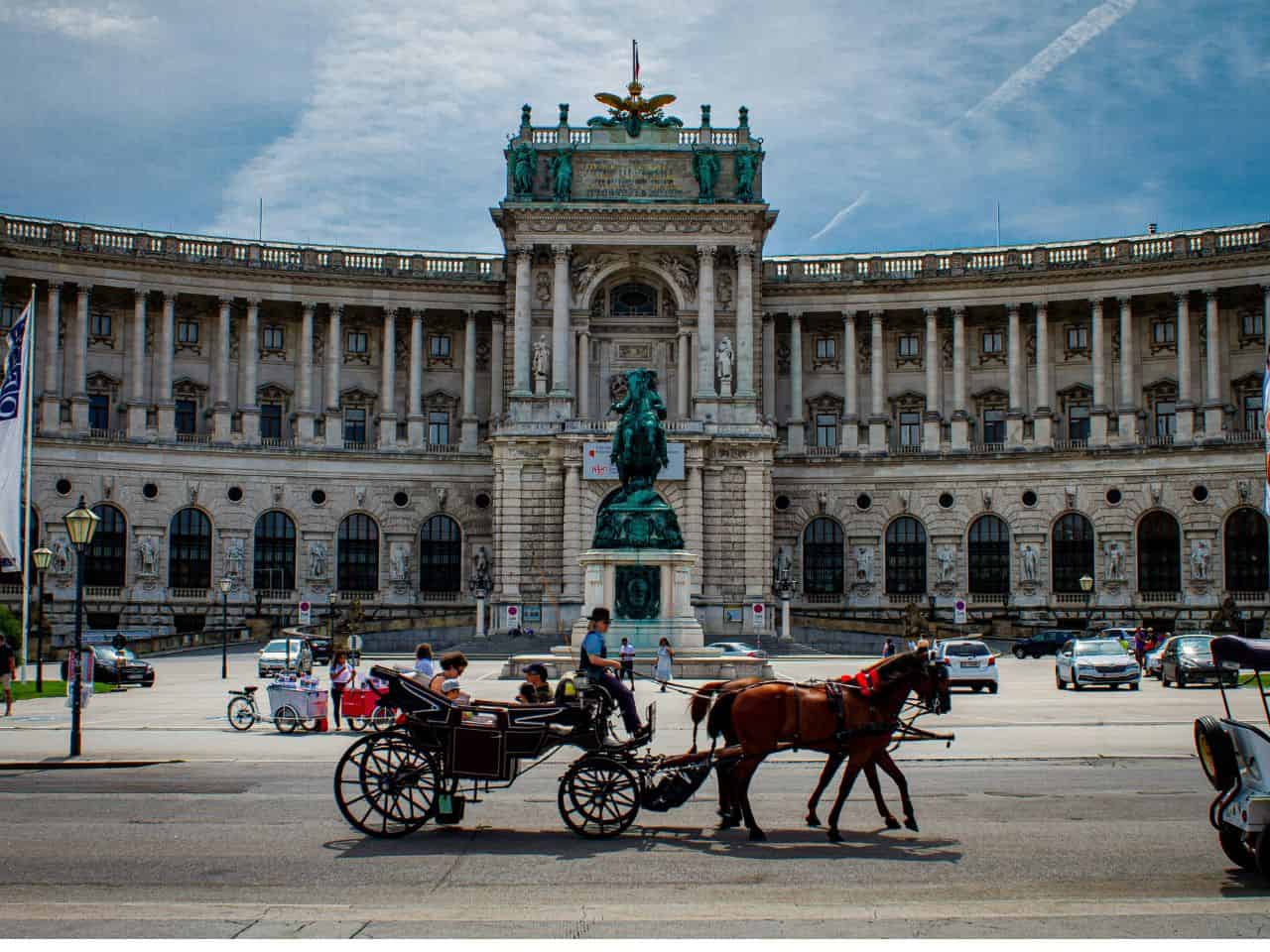 Romantic site view of Vienna Austria