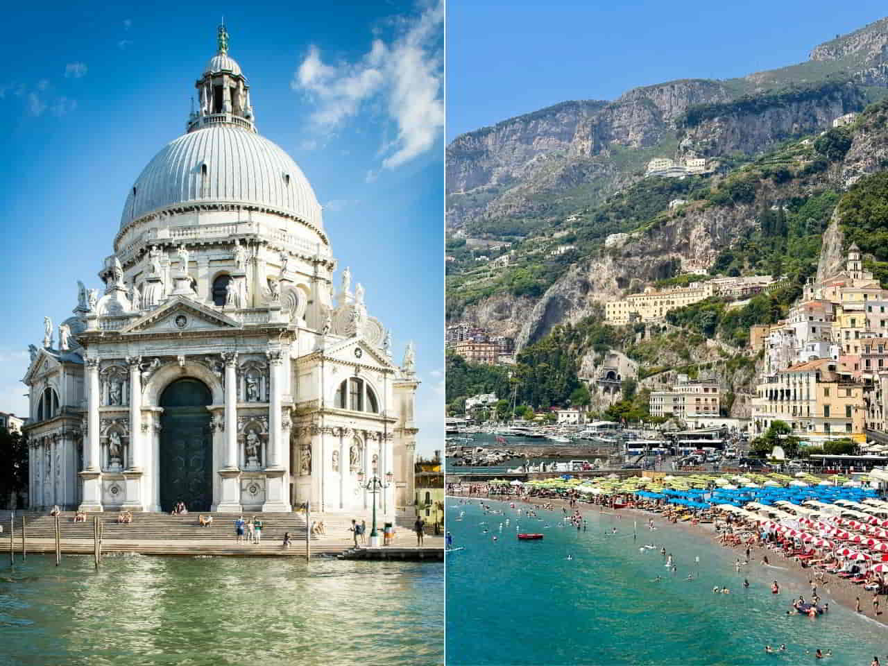 Collage of The Most Romantic Places in Italy to Fall in Love With
