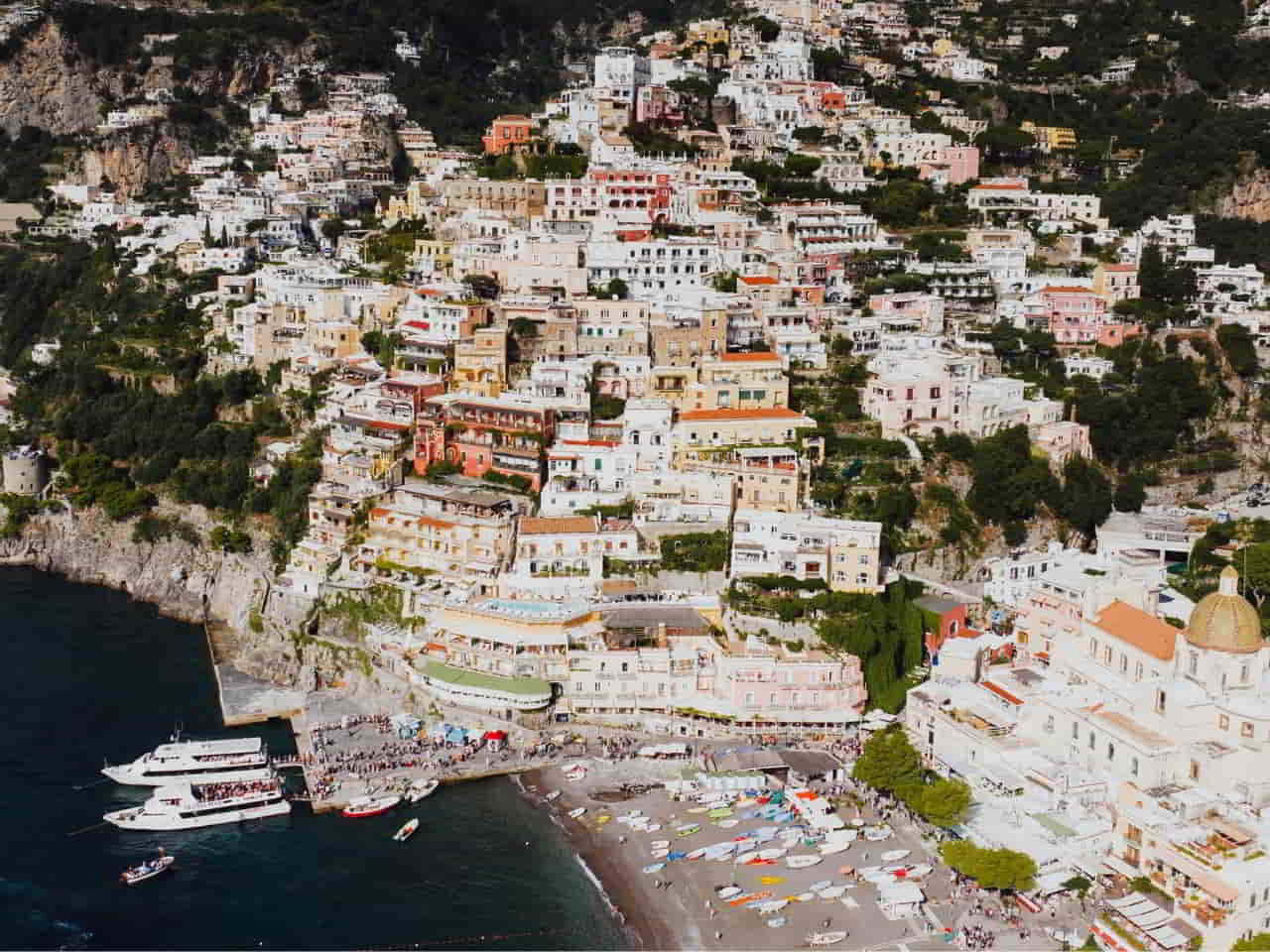 stunning view of Positano Italy 