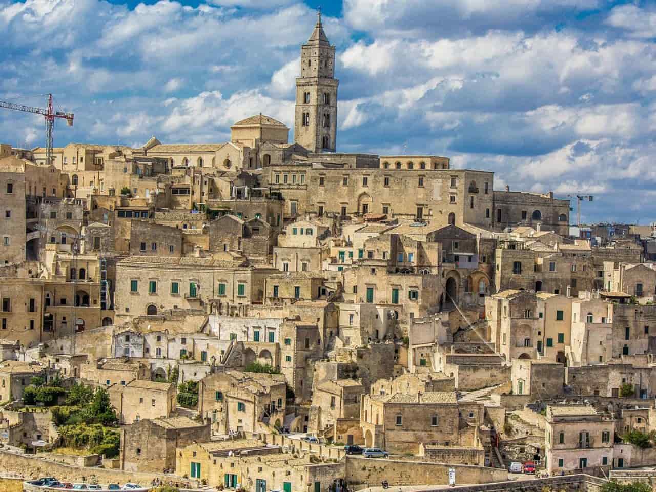 The Stone City View Matera in Puglia Italy