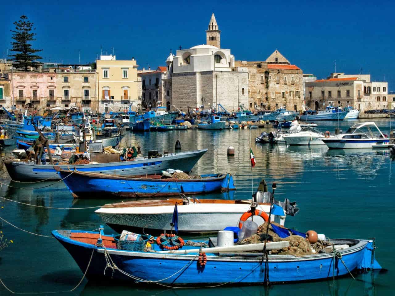 Port View of Trani Read this Travel Guide to Puglia Italy