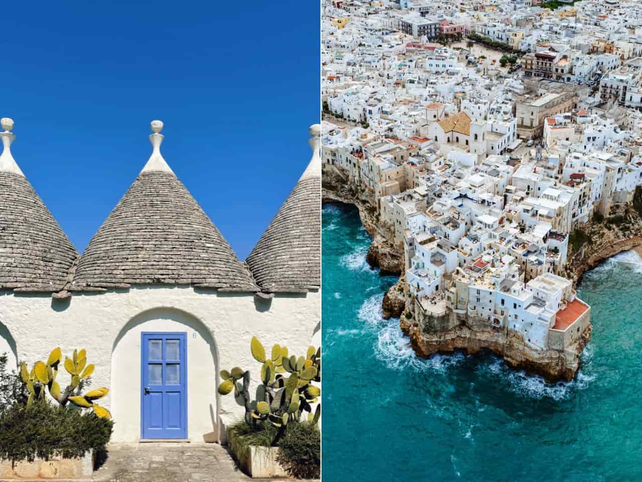 Collage of Travel Guide to Visit Puglia Italy