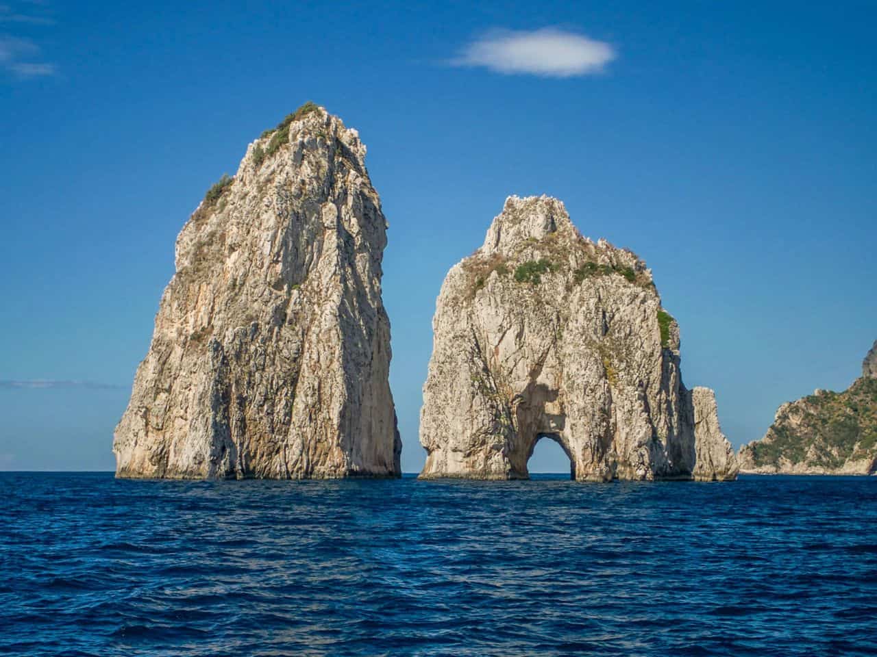 Faraglioni Rock Formation on Capri Island Italy
