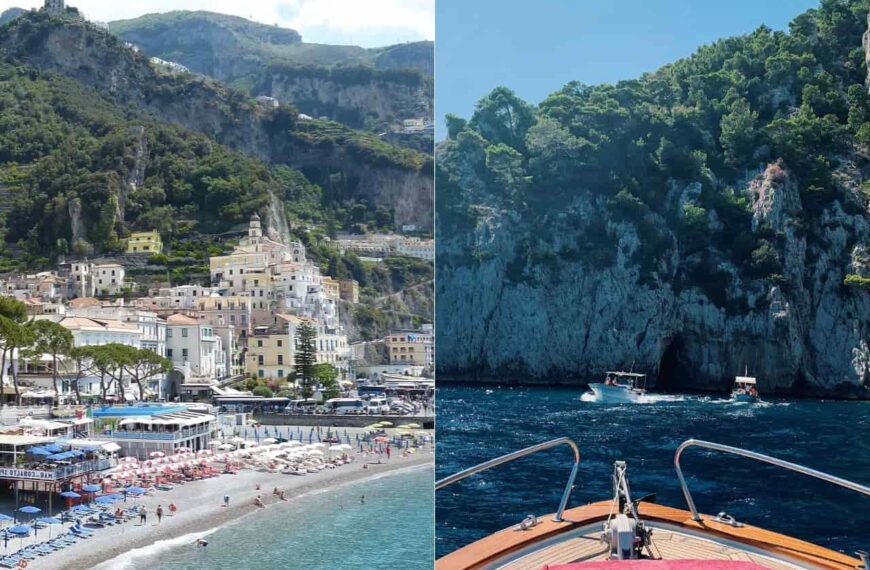 Collage of Things to do on The Amalfi Coast