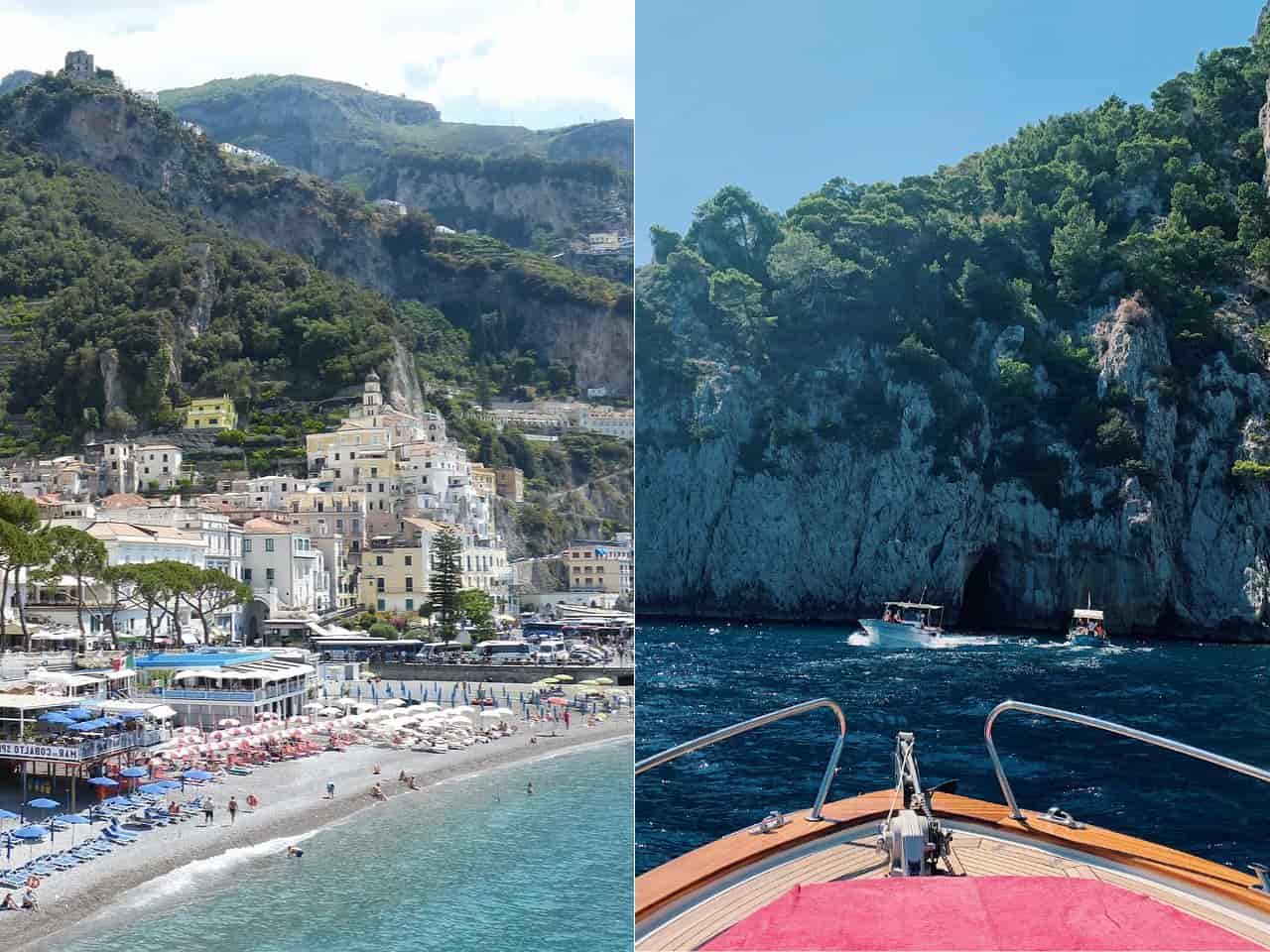 Collage of Things to do on The Amalfi Coast