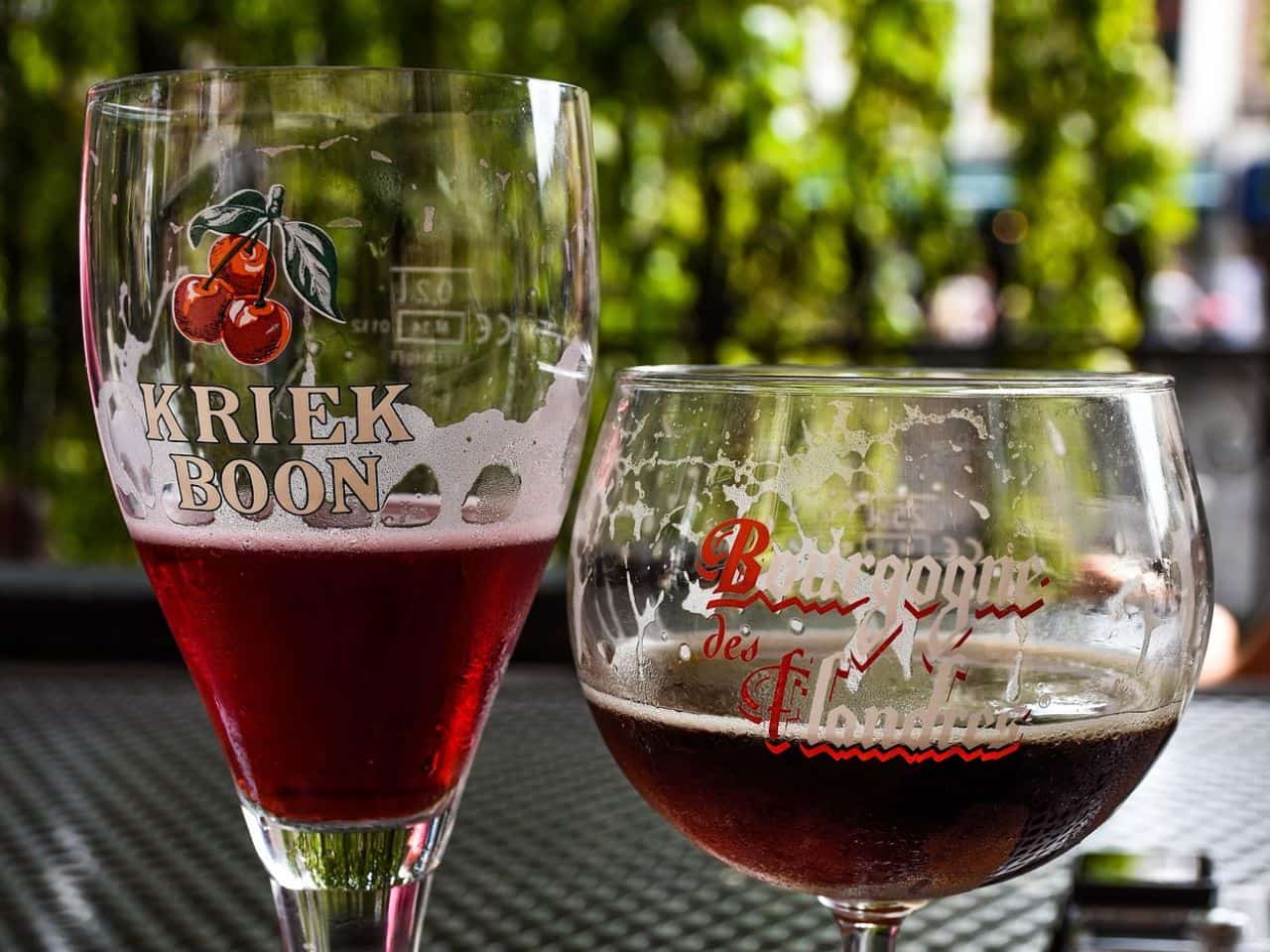 The sweet cherry Kriek Belgiun Beer