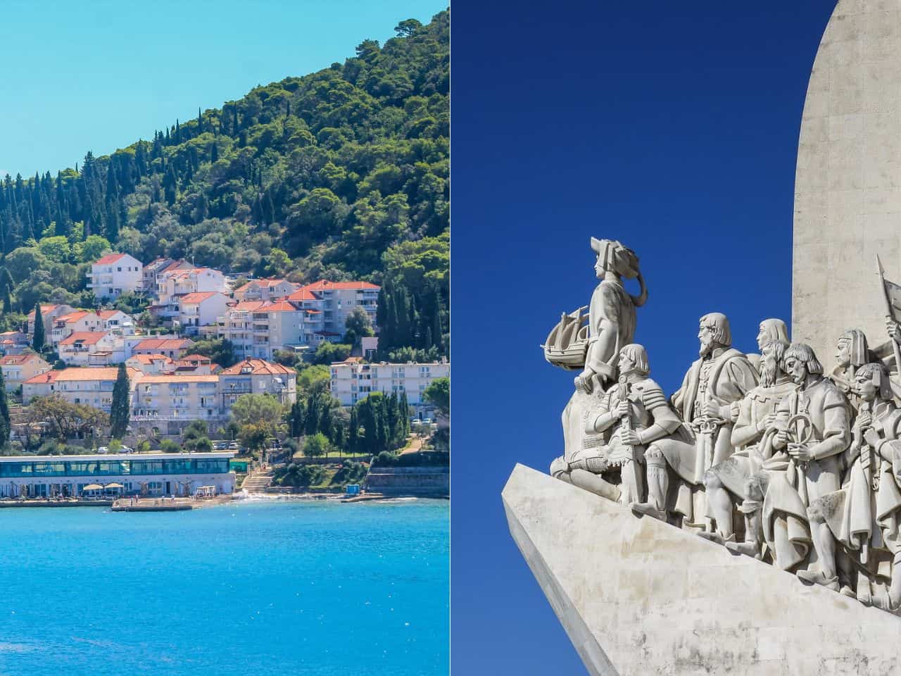 Collage of the Cheapest Places to visit in Europe travel guide