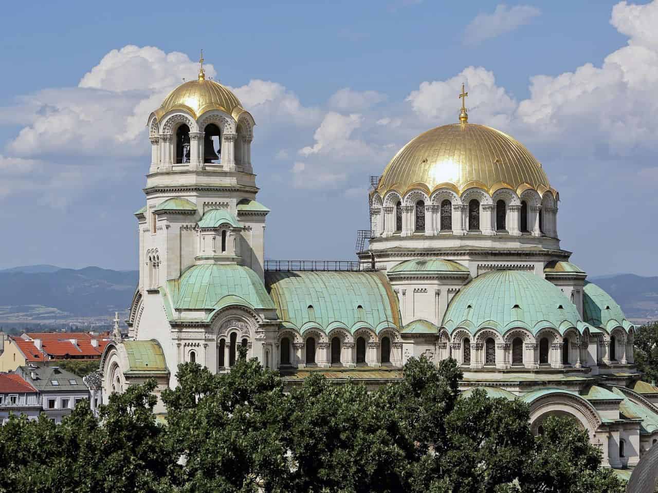St. Alexander Nevsky Cathedral in Sofia, the capital of Bulgaria.