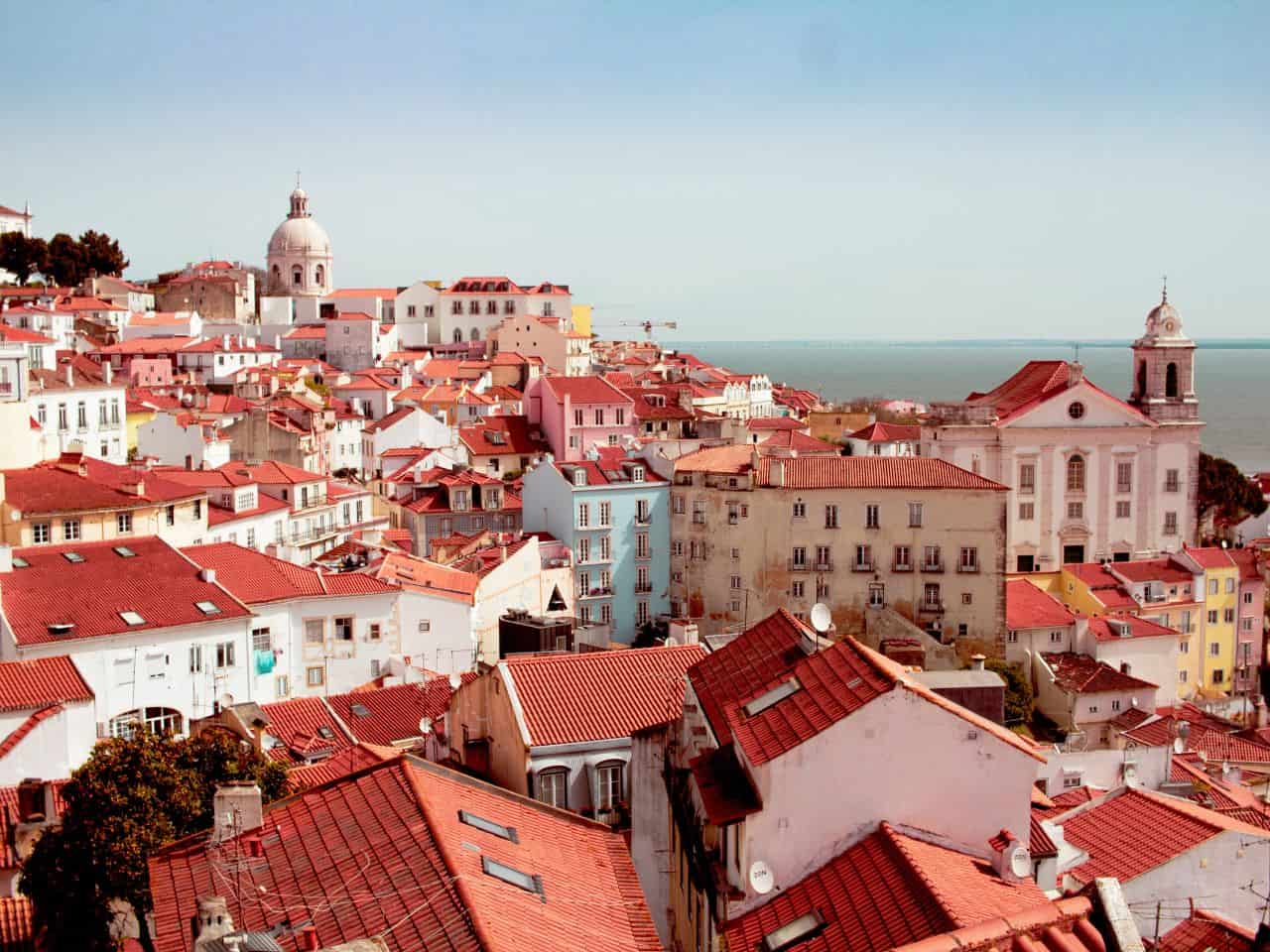 a panoramic view of the Miradouro de Santa Luzia