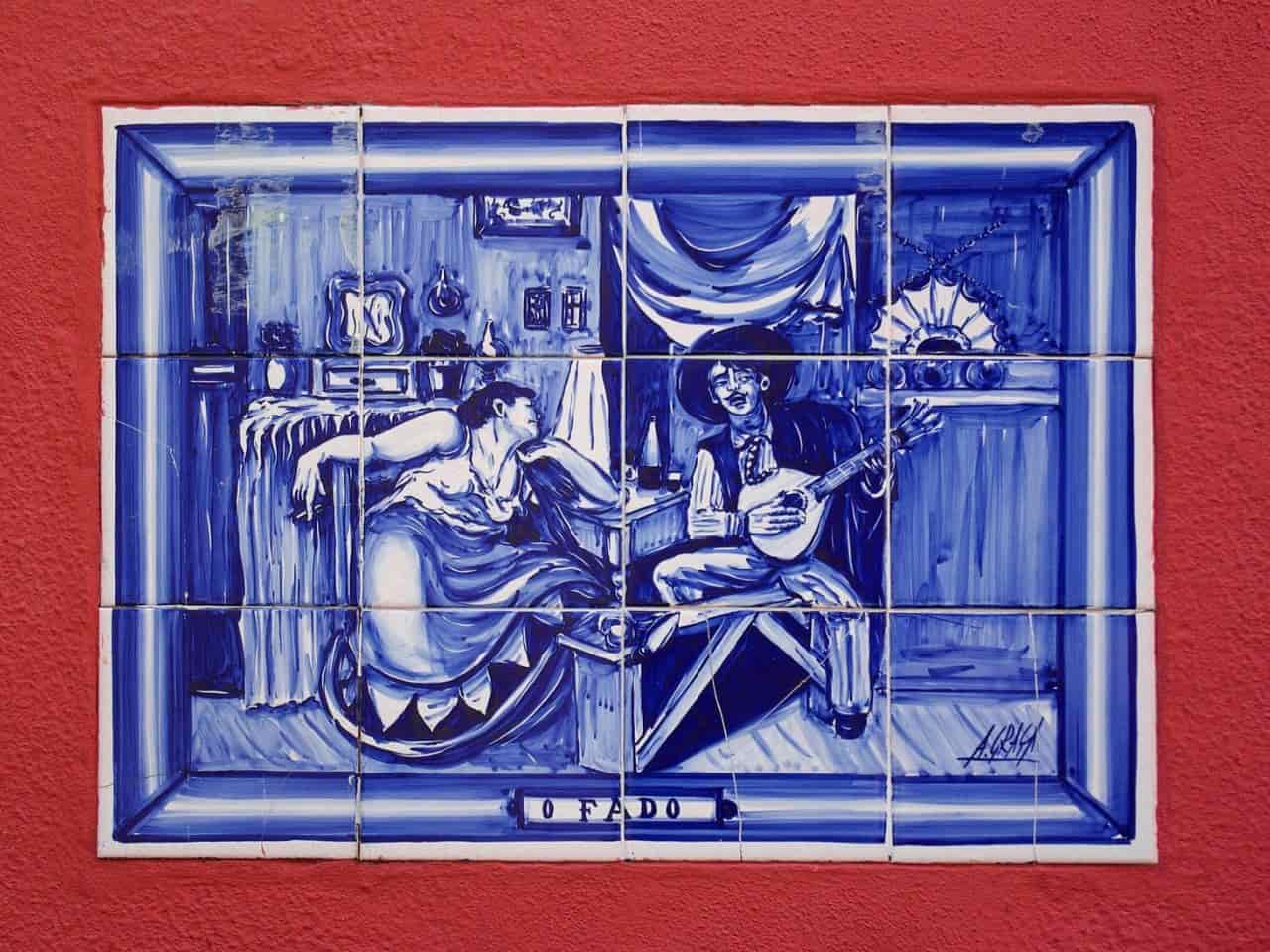 Image showing a beautiful azulejo tiles art of Lisbon