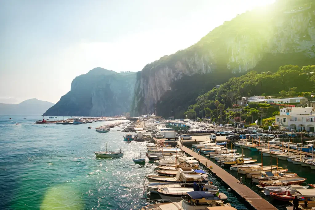 Marina Grande Beach to visit while listing top things to do in Capri