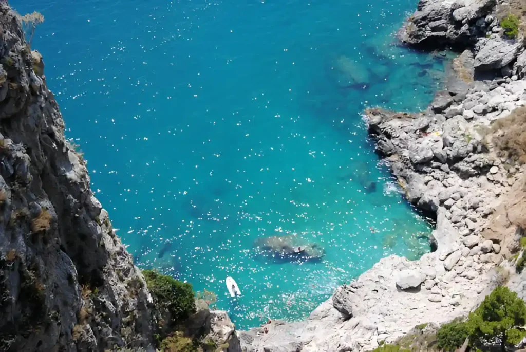 Marina Piccola Beach on Capri Island