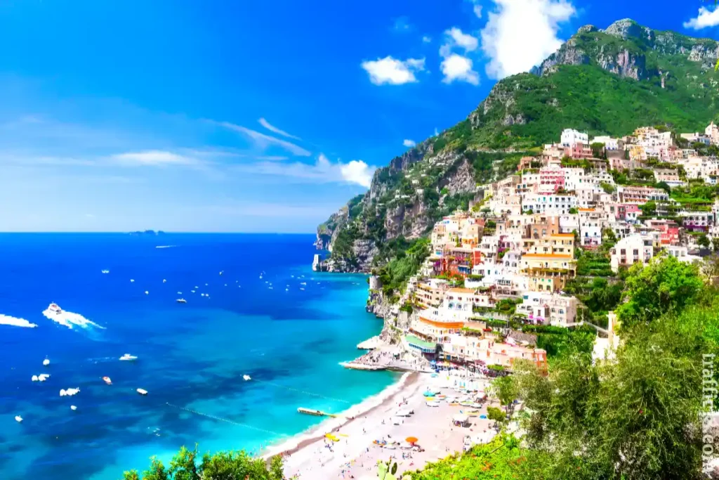 Stunning view of Positano, it is one of the best cities to visit in Italy