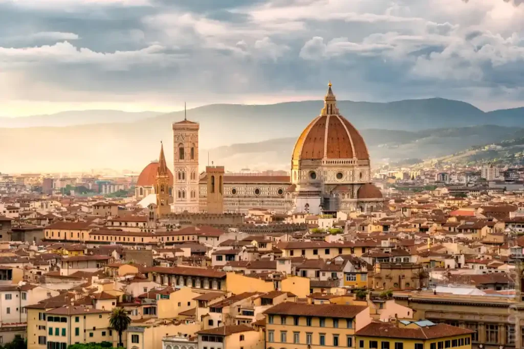 beautiful cityscape and Basilica di Santa Maria del Fiore in Florence, best cities to visit in Italy