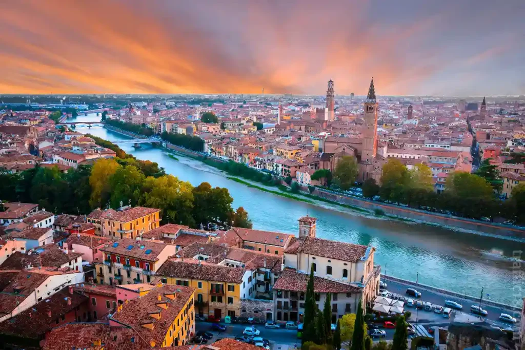 City view of Verona; read this to know the top 10 cities in Italy