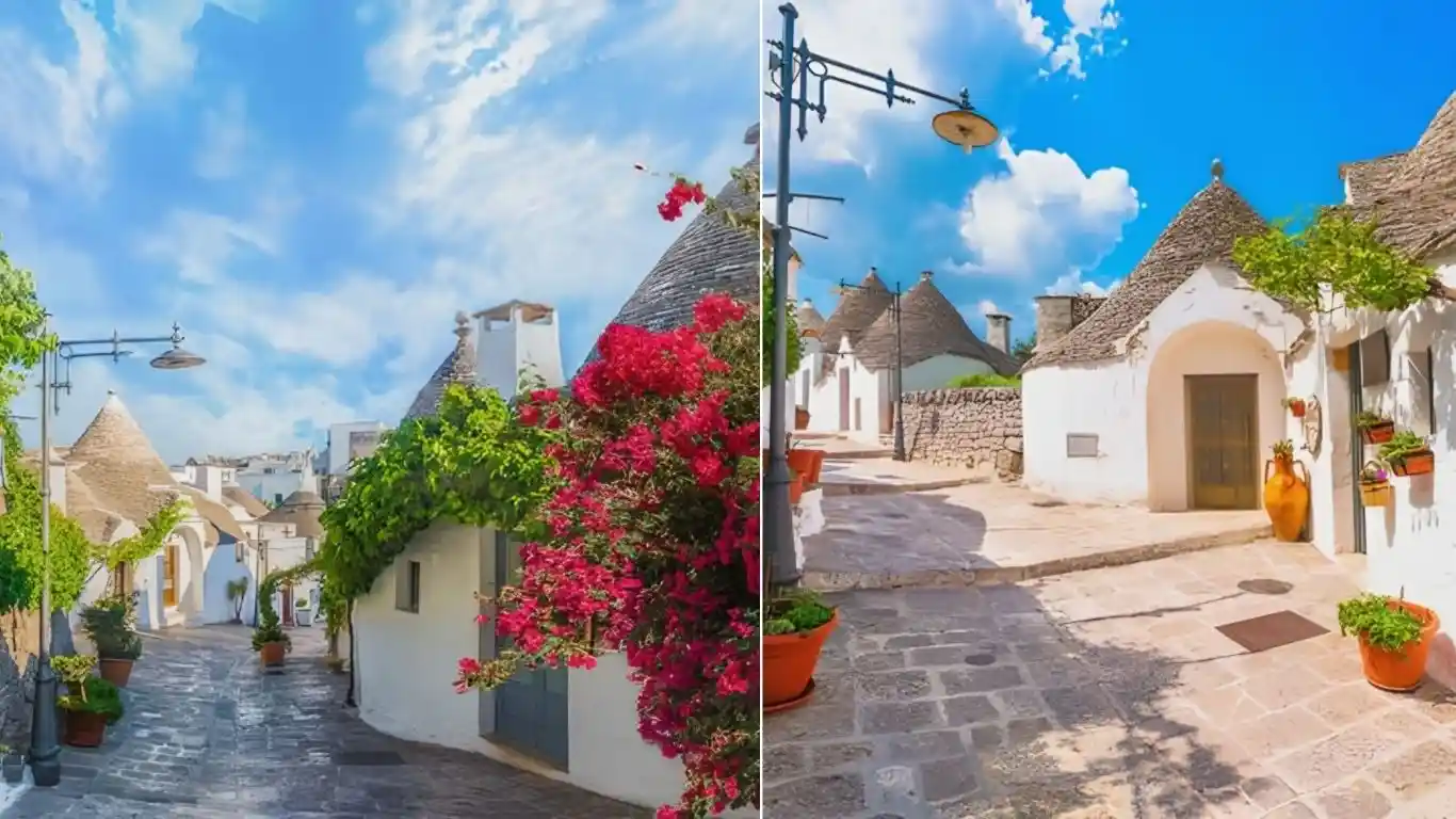 Trulli houses in Alberobello city, Apulia, Italy