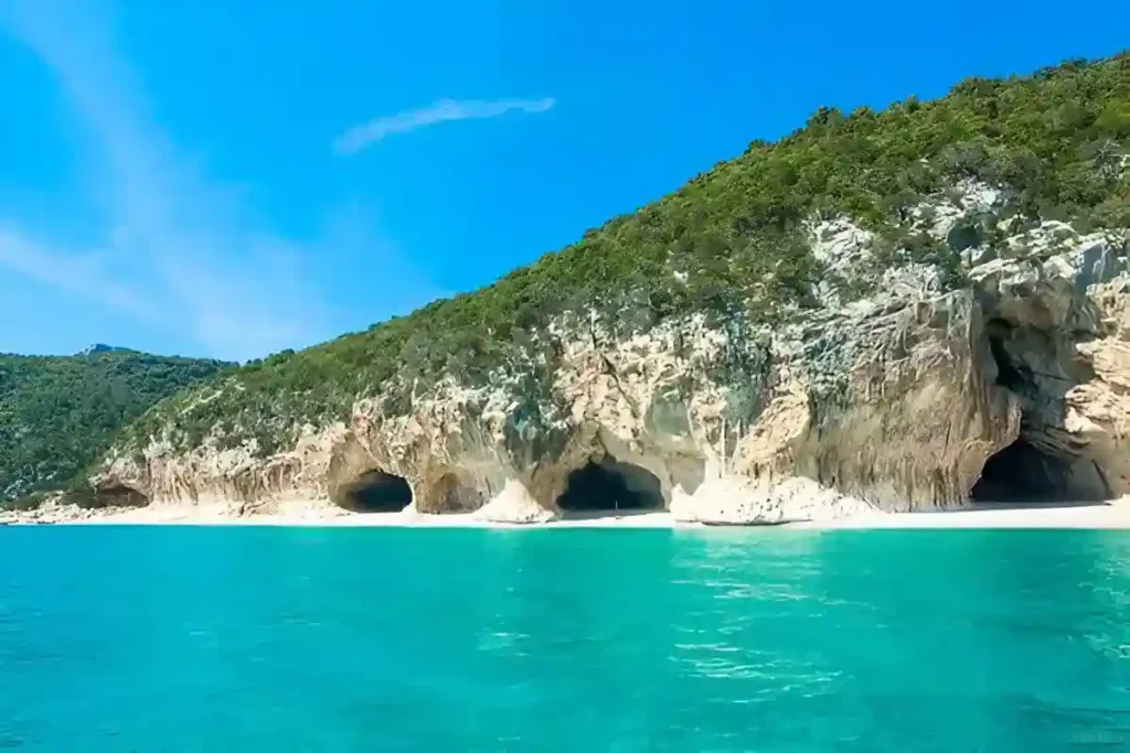 Cala Gonone Shoreline on a Clear Day, which is one of the Best Beaches in Sardinia
