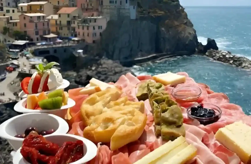a food platter showing best dining in top restaurants in Cinque Terre